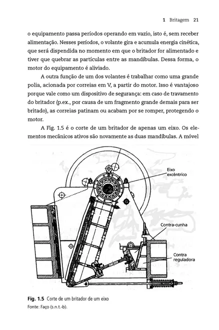 Britagem, peneiramento e moagem