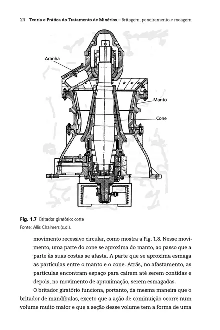 Britagem, peneiramento e moagem