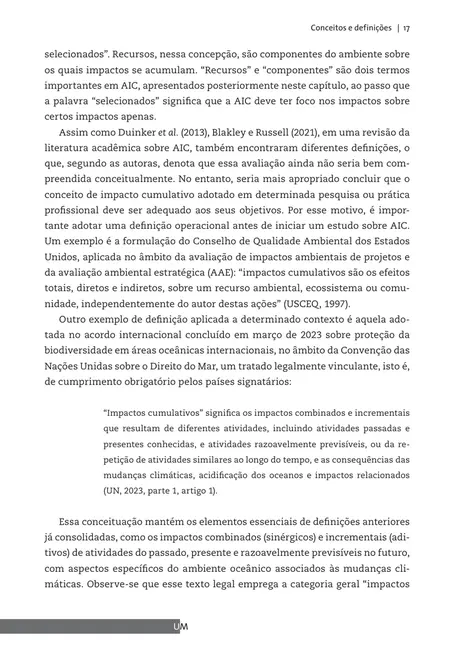 Avaliação de impactos cumulativos