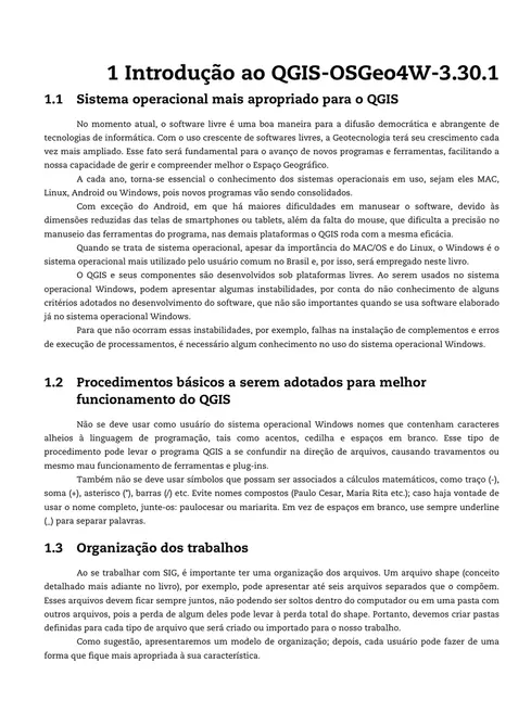 Introdução ao QGIS OSGEO4W