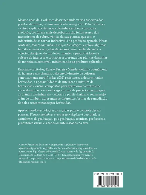 Plantas daninhas - Vol.3 - avanços tecnológicos