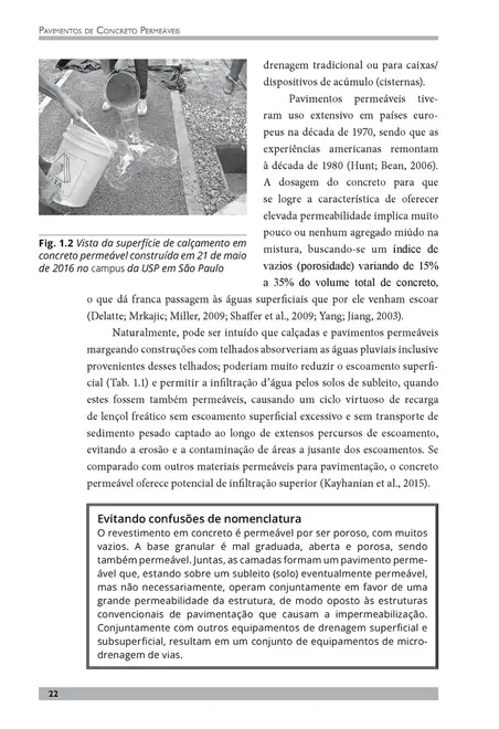 Pavimentos de concreto permeáveis