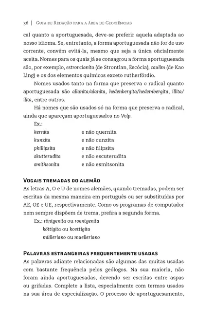 Guia de redação para a área de geociências