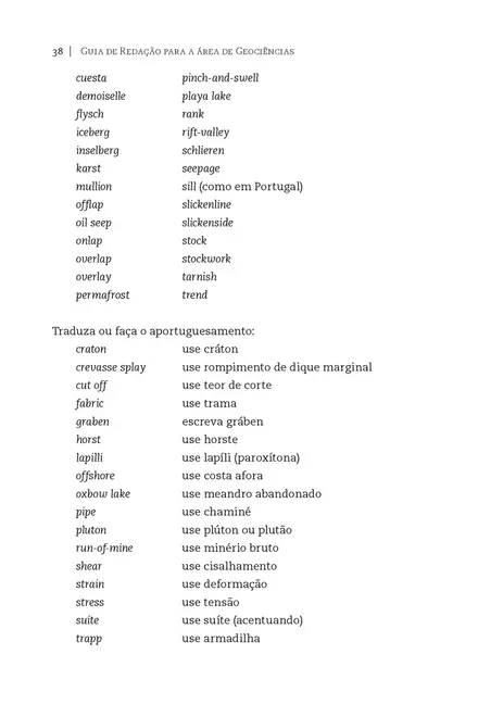 Guia de redação para a área de geociências