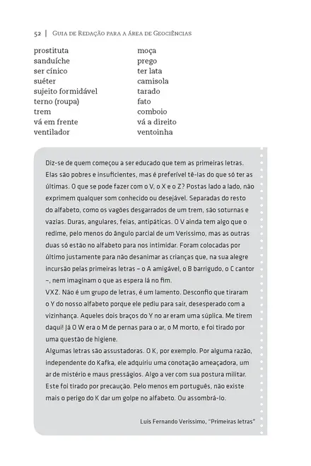 Guia de redação para a área de geociências