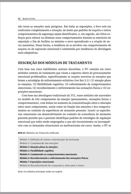 Protocolo Unificado para Tratamento Transdiagnóstico de Transtornos Emocionais