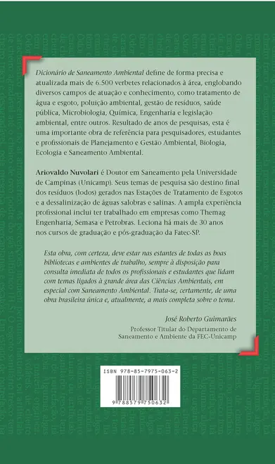 Dicionário de saneamento ambiental