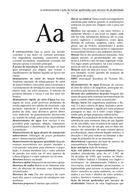 Dicionário de saneamento ambiental