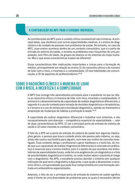 Desenvolvendo o Raciocínio Clínico