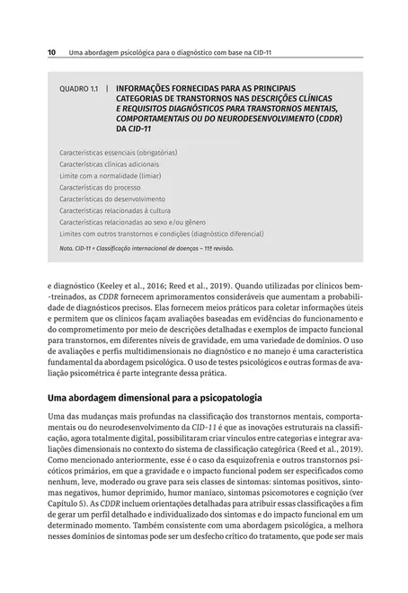 Uma Abordagem Psicológica Para o Diagnóstico com Base na CID-11