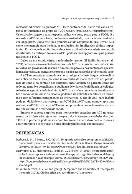 Terapia de Aceitação e Compromisso para Insônia