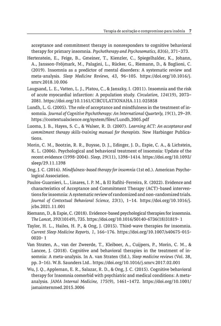Terapia de Aceitação e Compromisso para Insônia