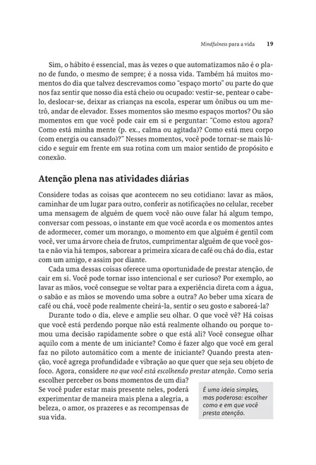 Mindfulness para a Vida