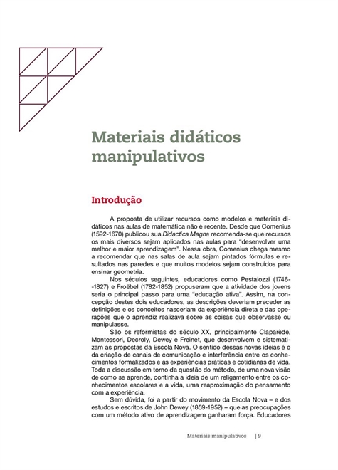 Materiais Manipulativos para o Ensino das Quatro Operações Básicas