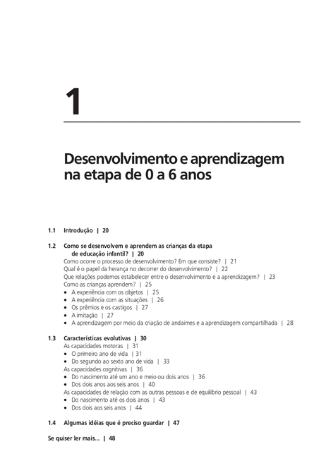 Aprender e Ensinar na Educação Infantil