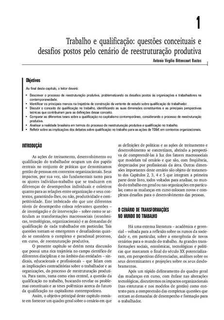 Treinamento, Desenvolvimento e Educação em Organizações e Trabalho