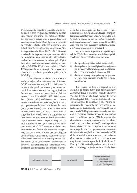 Terapia Cognitiva dos Transtornos da Personalidade