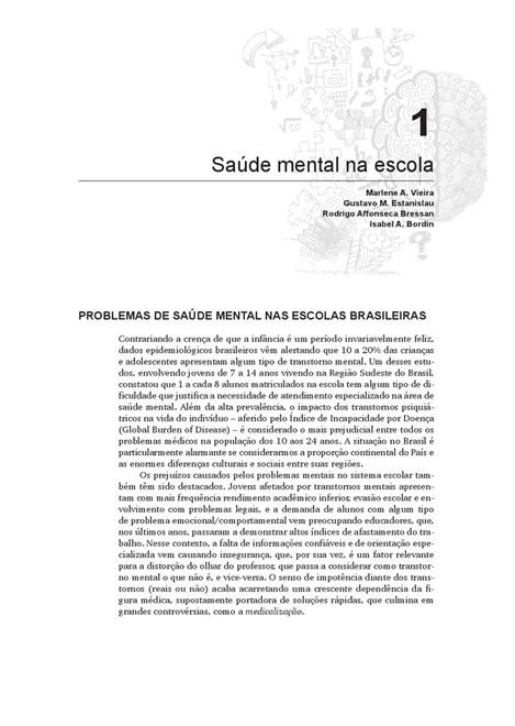 Saúde Mental na Escola