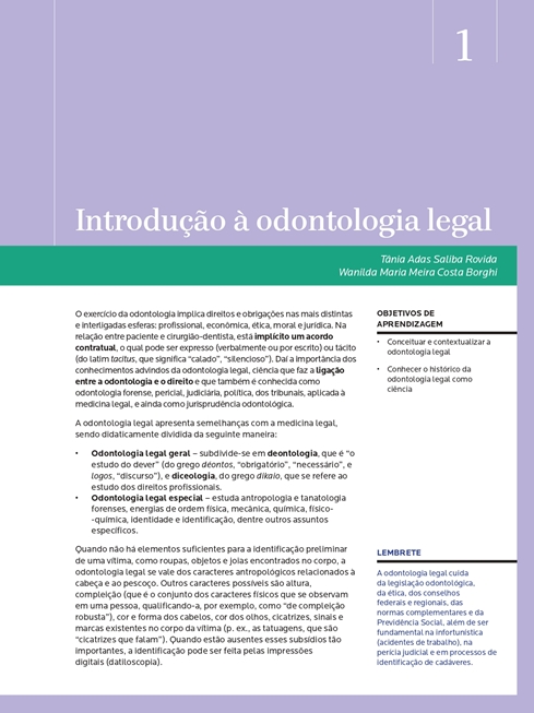 Noções de Odontologia Legal e Bioética