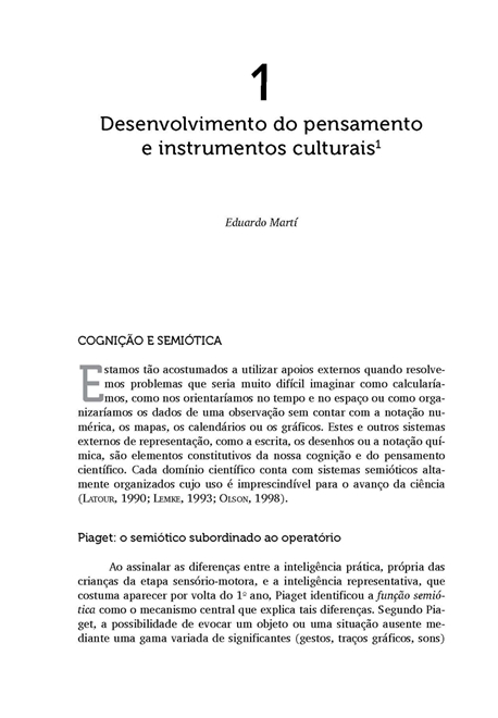 Desenvolvimento Cognitivo e Educação