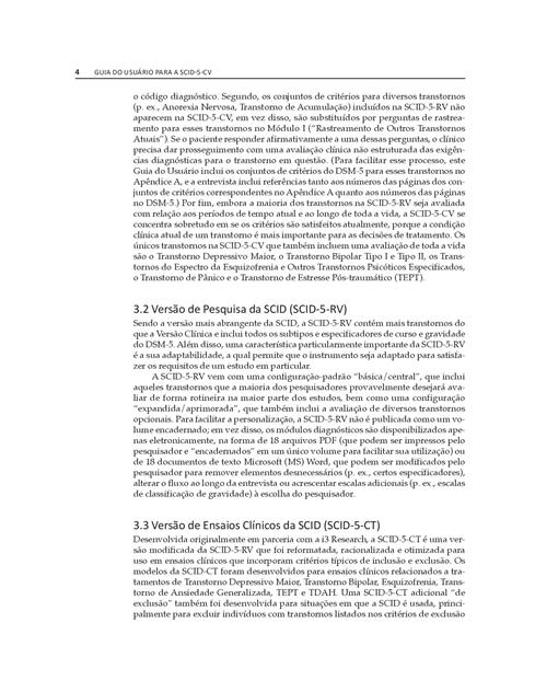 Entrevista Clínica Estruturada para os Transtornos do DSM-5