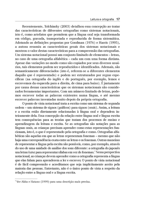 Leitura e Ortografia