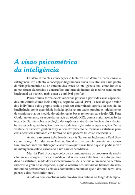 A Matemática na Educação Infantil