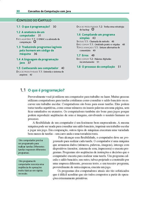 Conceitos de Computação com Java