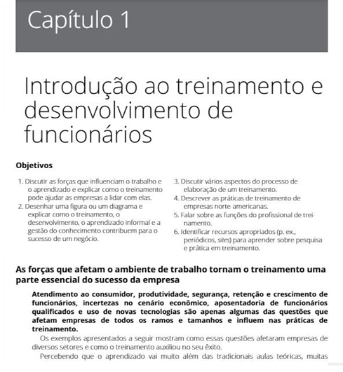 Treinamento e Desenvolvimento de Pessoas