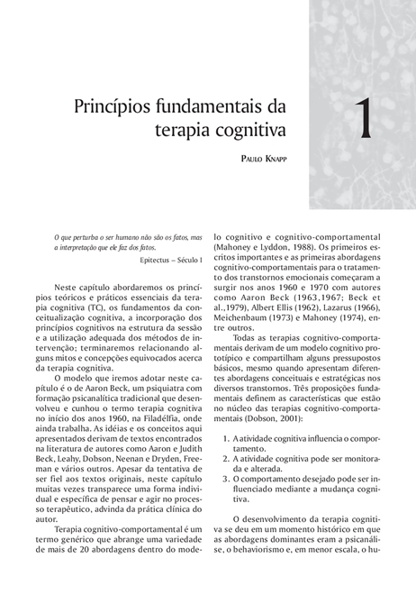 Terapia Cognitivo-Comportamental na Prática Psiquiátrica