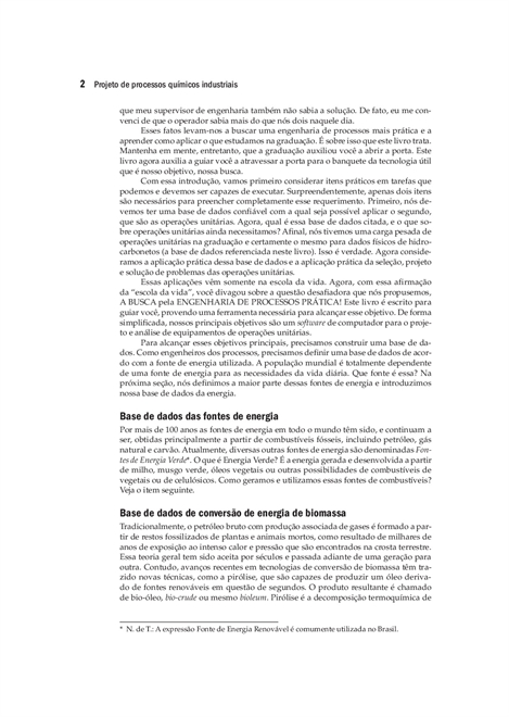 Projeto de Processos Químicos Industriais