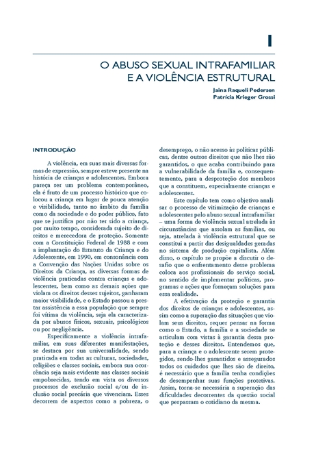 Violência Sexual Contra Crianças e Adolescentes