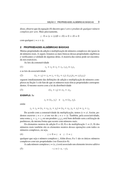 Variáveis Complexas e Aplicações