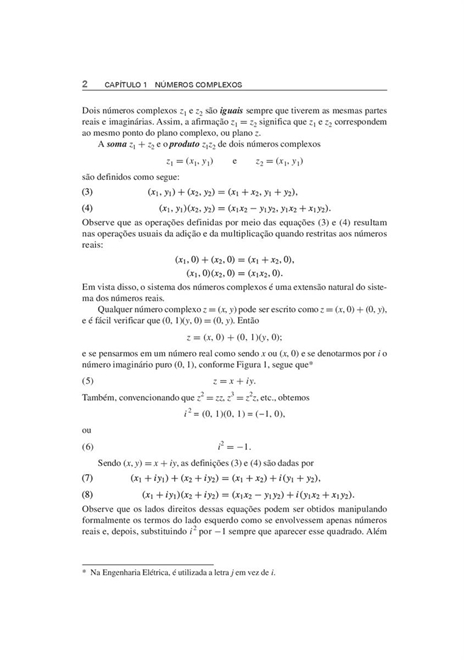 Variáveis Complexas e Aplicações