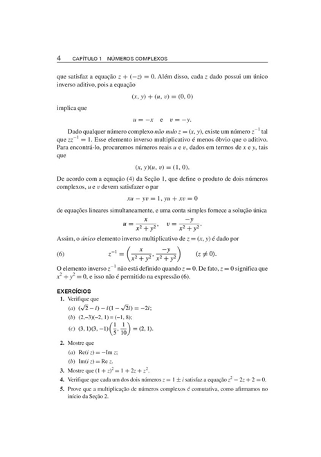 Variáveis Complexas e Aplicações