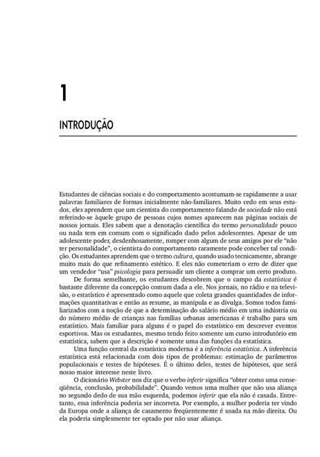 Estatística Não-Paramétrica para Ciências do Comportamento