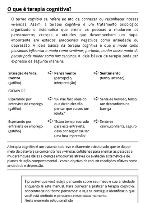 Vencendo a Ansiedade e a Preocupação com a Terapia Cognitivo-Comportamental