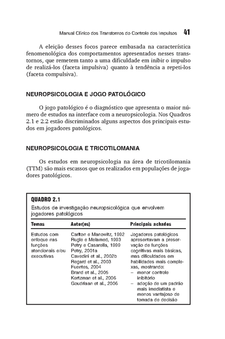 Manual Clínico dos Transtornos do Controle dos Impulsos