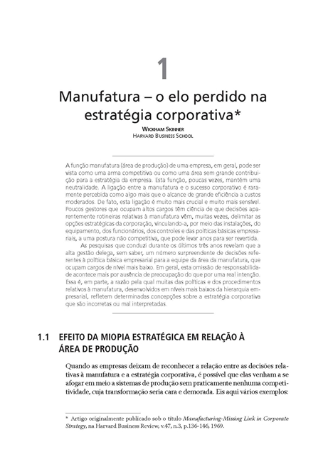 Estratégia de Produção