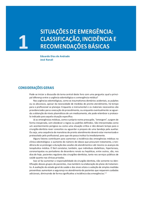 Emergências Médicas em Odontologia