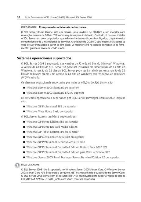 Microsoft SQL Server 2008: Implementação e Manutenção