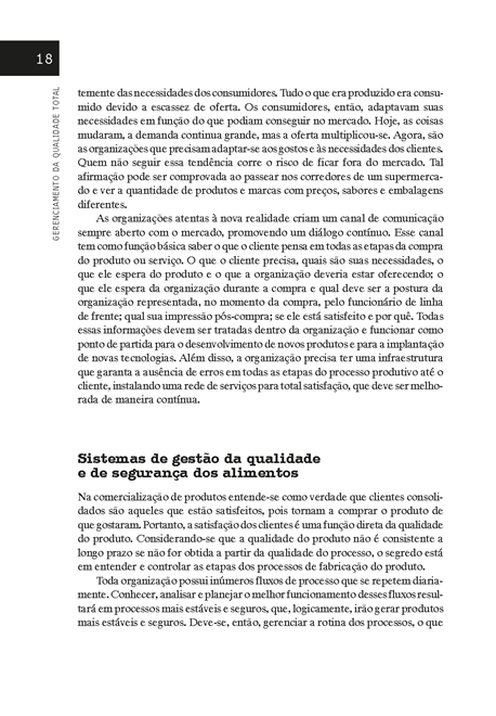 Gerenciamento da Qualidade na Indústria Alimentícia