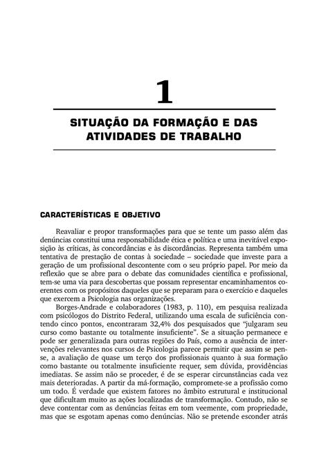 O Psicólogo nas Organizações de Trabalho