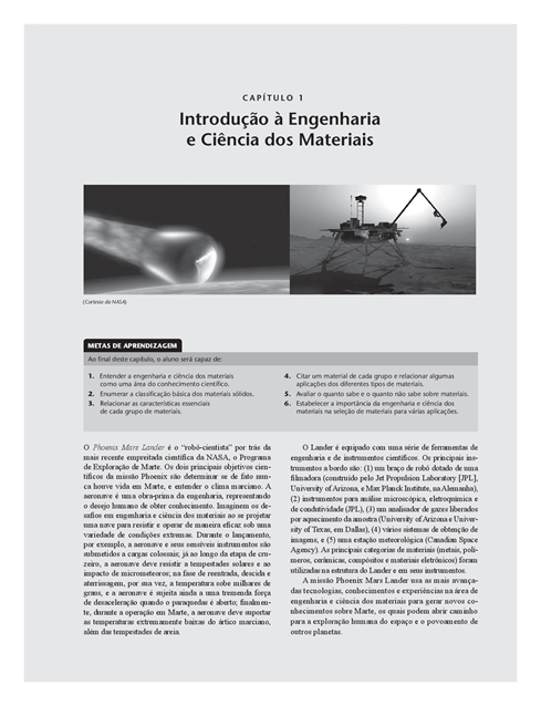 Fundamentos de Engenharia e Ciências dos Materiais