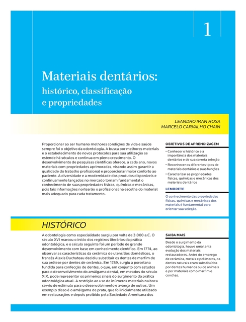 Materiais Dentários