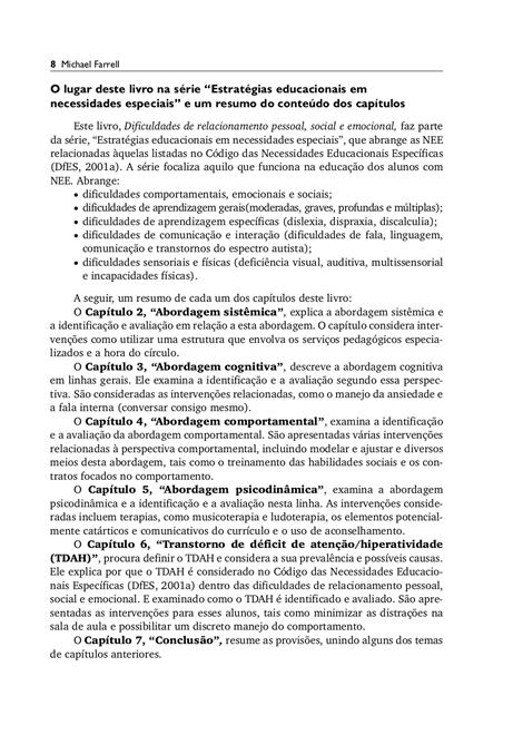 Dificuldades de Relacionamento Pessoal, Social e Emocional