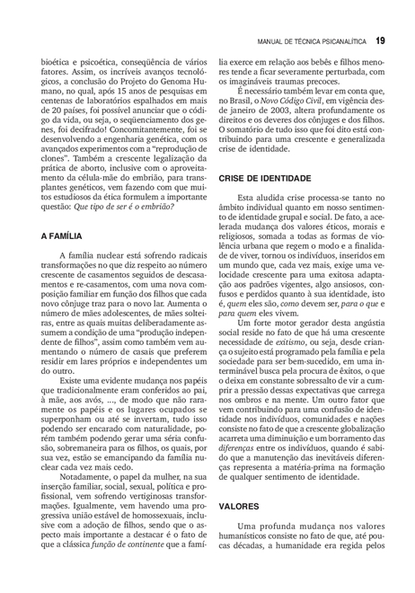 Manual de Técnica Psicanalítica