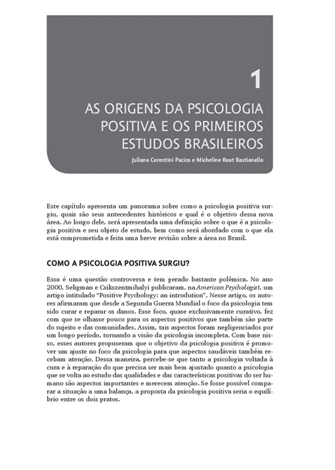 Avaliação em Psicologia Positiva