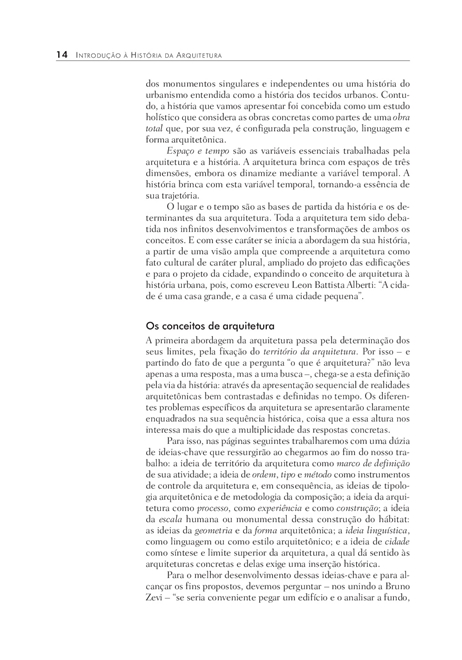 Introdução a Historia da Arquitetura