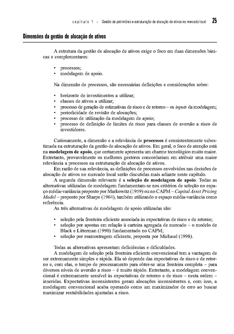 Alocação de Ativos em Private Banking